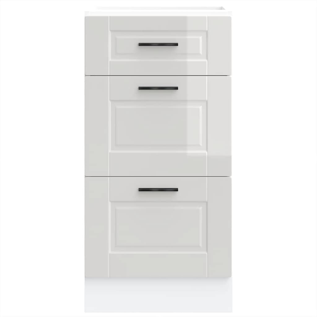 Onderkast "Porto" Hoogglans Wit Bewerkt Hout is nu te koop bij PeponiXL, paradijselijk wonen!
