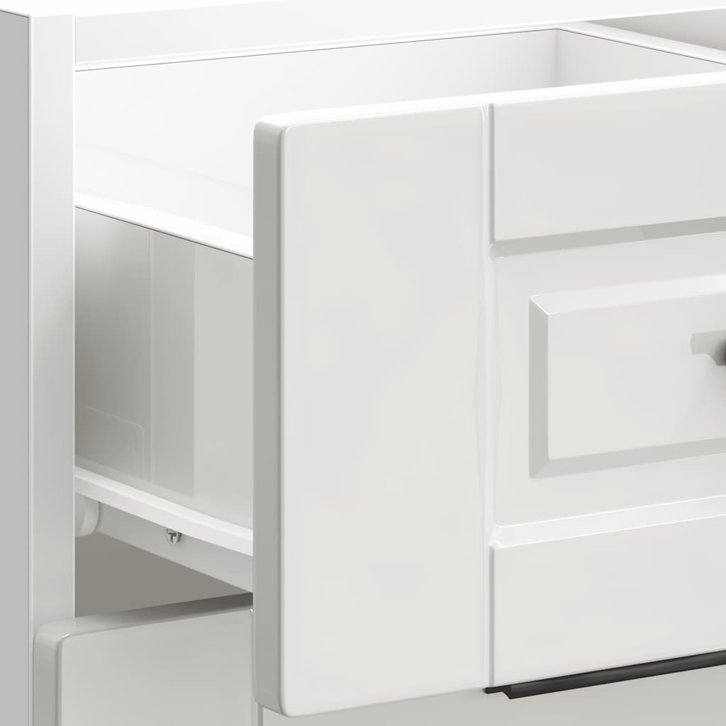 Onderkast "Porto" Hoogglans Wit Bewerkt Hout is nu te koop bij PeponiXL, paradijselijk wonen!