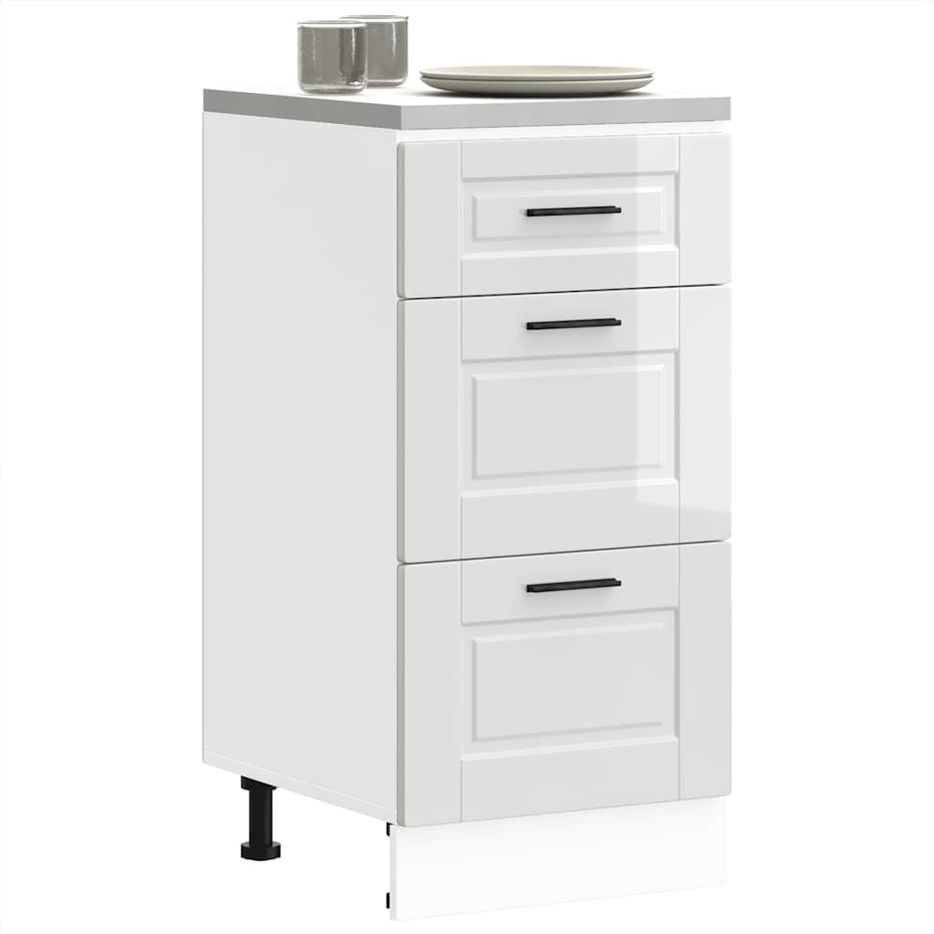 Onderkast "Porto" Hoogglans Wit Bewerkt Hout is nu te koop bij PeponiXL, paradijselijk wonen!