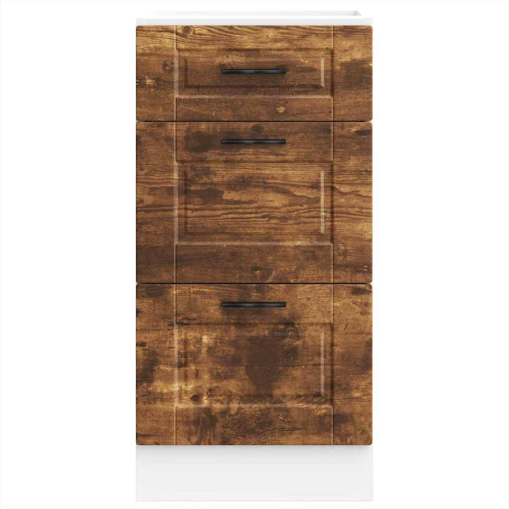Onderkast Porto bewerkt hout gerookt eikenkleurig is nu te koop bij PeponiXL, paradijselijk wonen!
