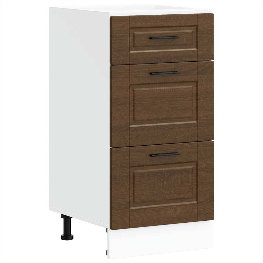 Onderkast Porto bewerkt hout bruin eikenkleur is nu te koop bij PeponiXL, paradijselijk wonen!