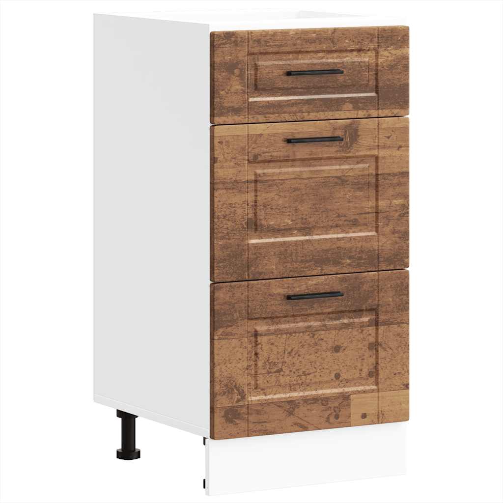 Onderkast Porto bewerkt hout oud houtkleurig is nu te koop bij PeponiXL, paradijselijk wonen!
