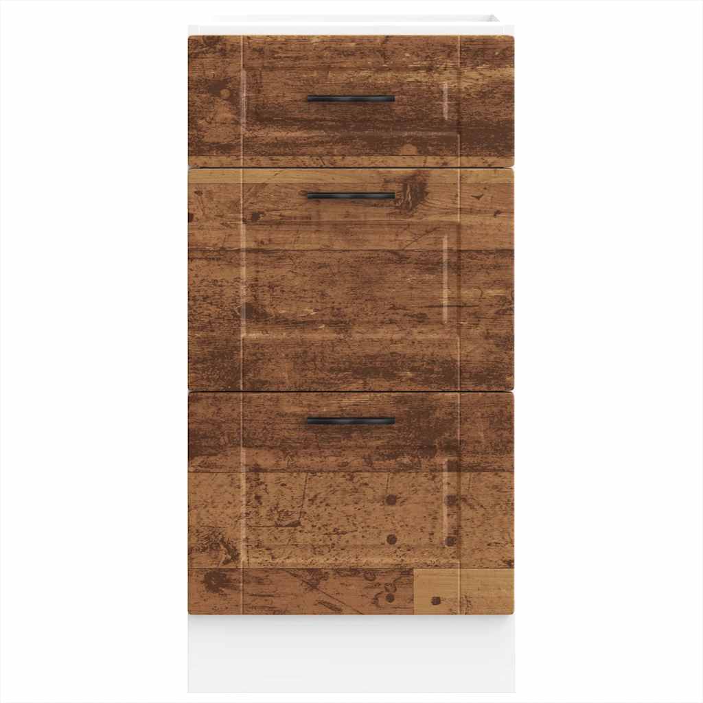 Onderkast Porto bewerkt hout oud houtkleurig is nu te koop bij PeponiXL, paradijselijk wonen!