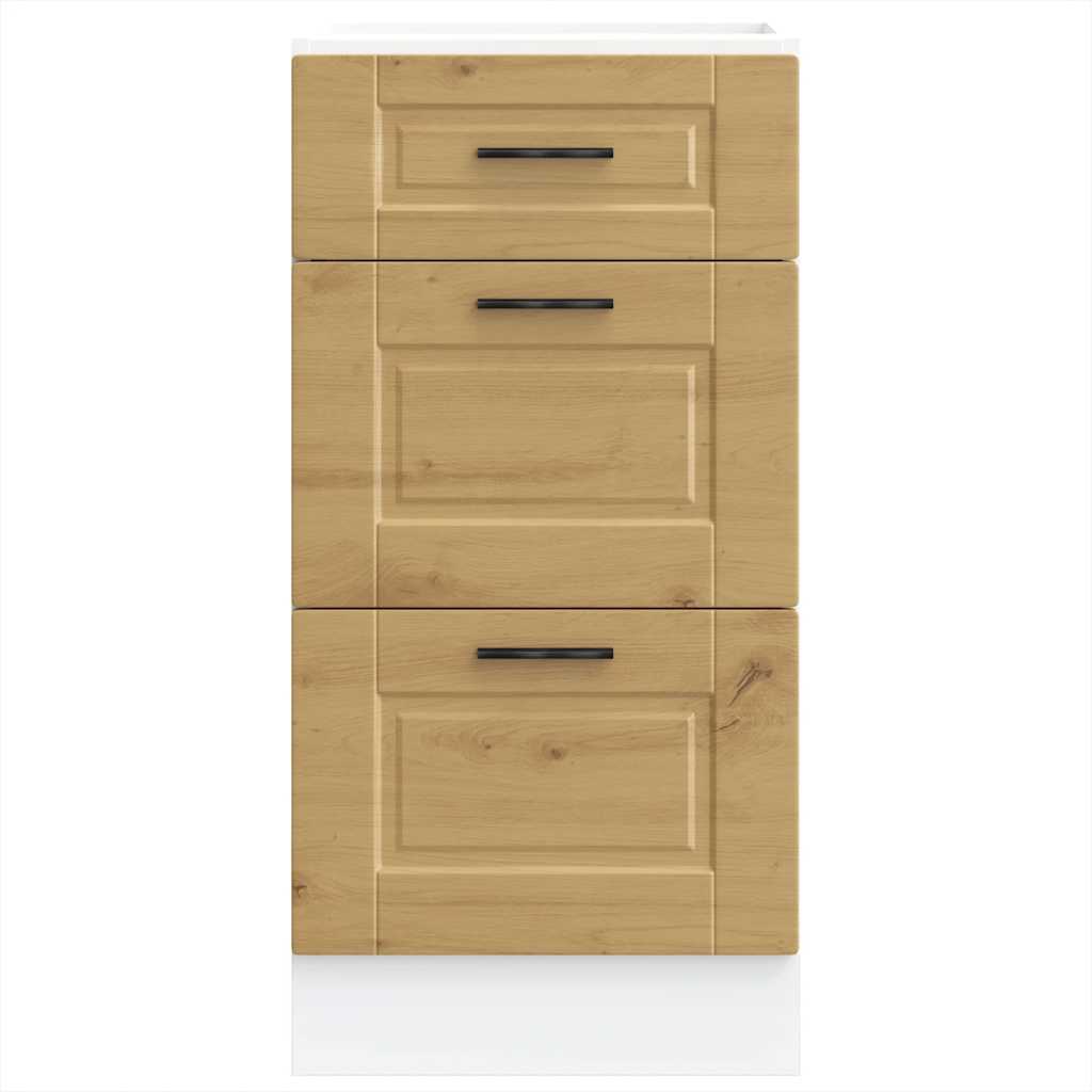 Onderkast Porto bewerkt hout artisanaal eikenkleur is nu te koop bij PeponiXL, paradijselijk wonen!