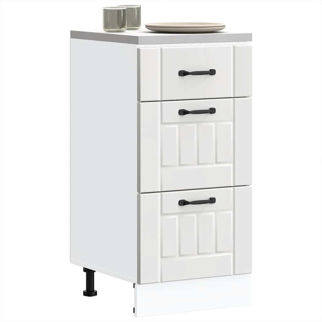 Onderkast Lucca bewerkt hout wit is nu te koop bij PeponiXL, paradijselijk wonen!