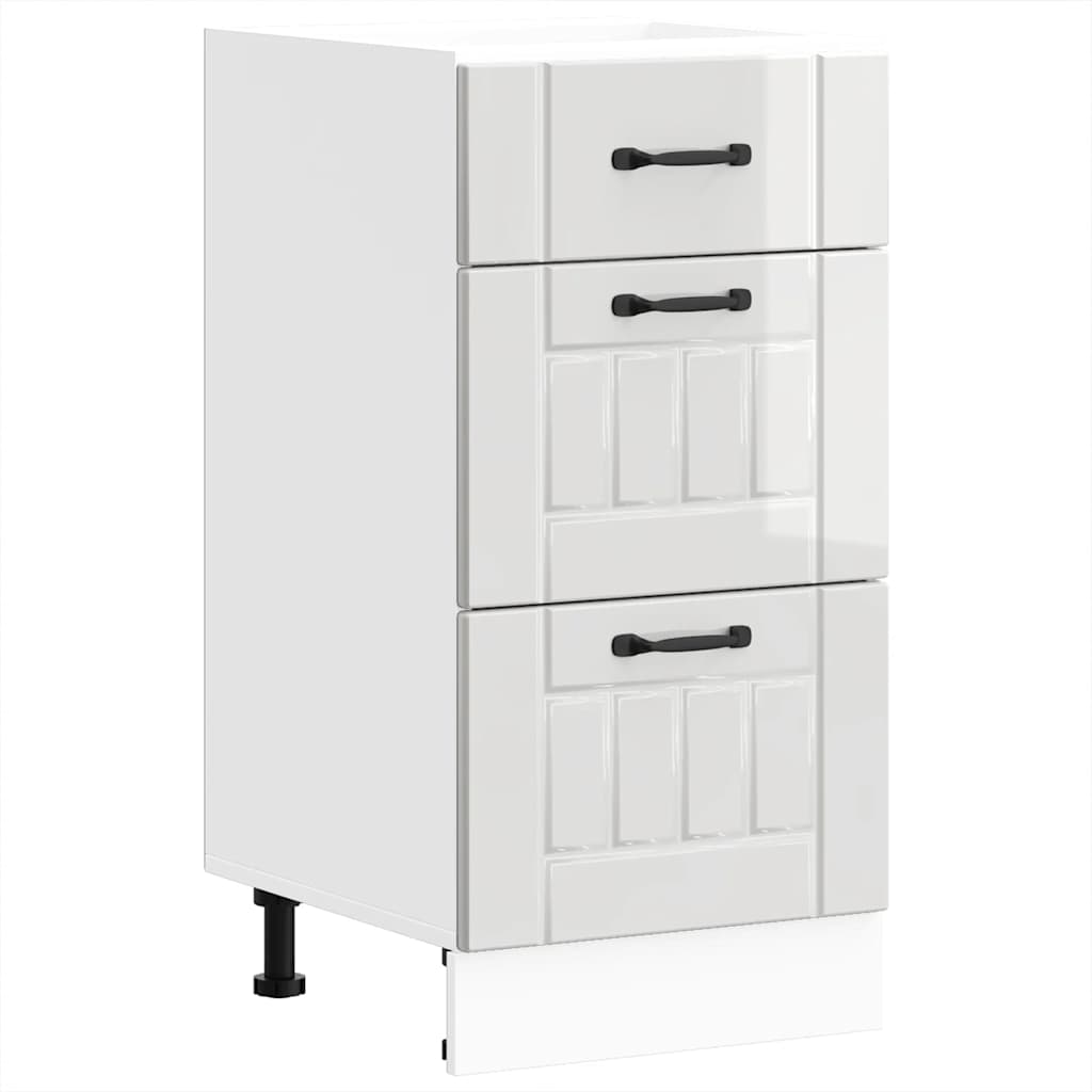 Onderkast "Lucca" Hoogglans Wit Bewerkt Hout is nu te koop bij PeponiXL, paradijselijk wonen!