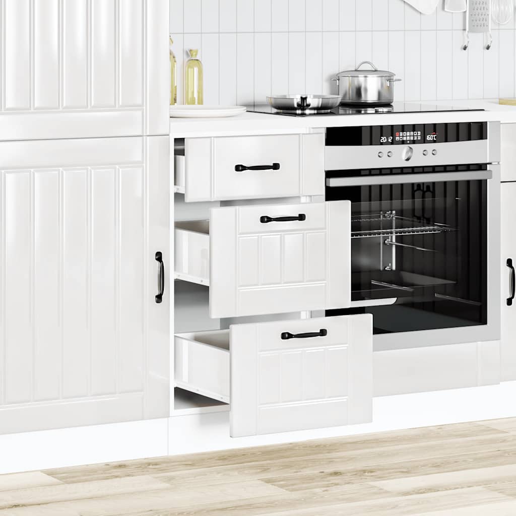 Onderkast "Lucca" Hoogglans Wit Bewerkt Hout is nu te koop bij PeponiXL, paradijselijk wonen!