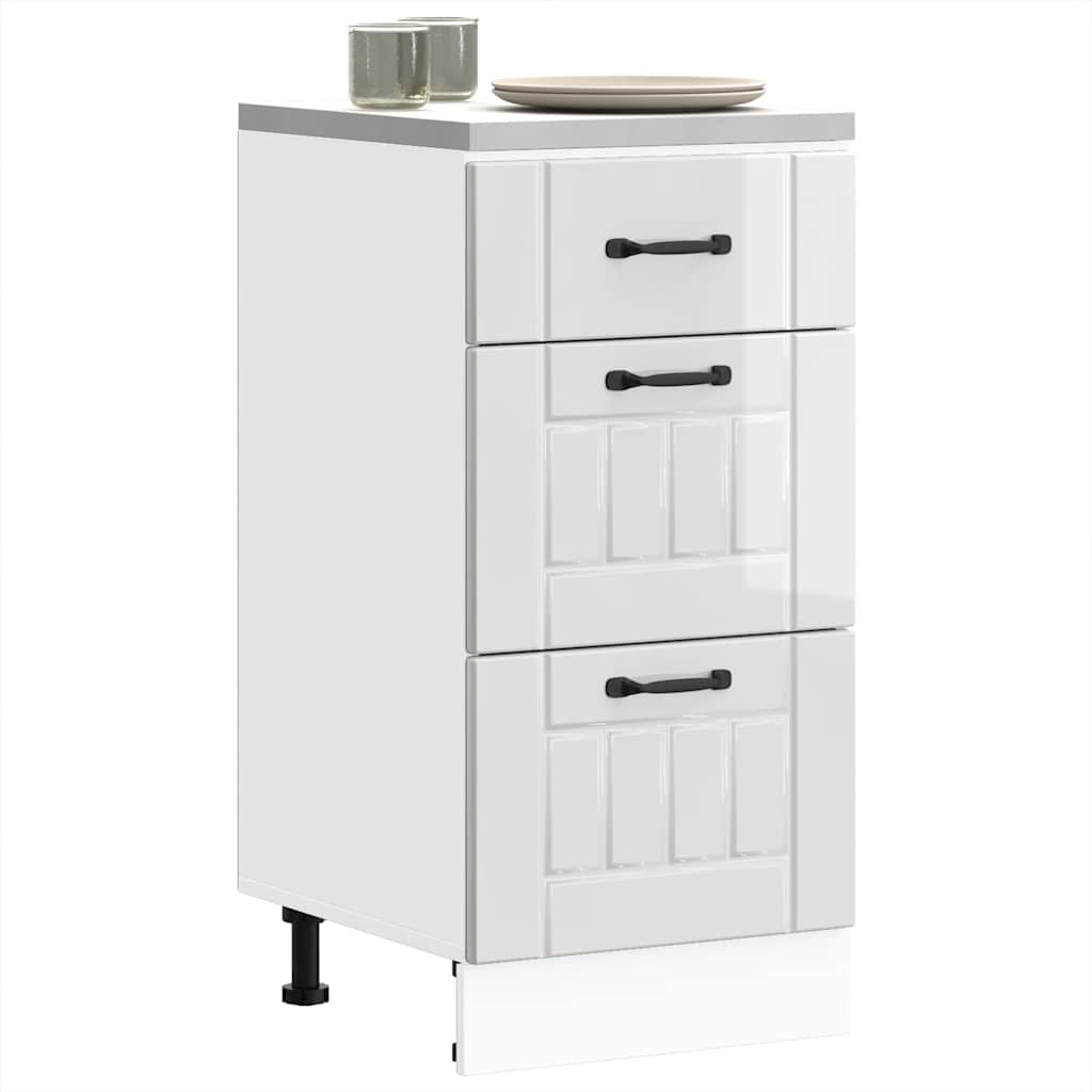 Onderkast "Lucca" Hoogglans Wit Bewerkt Hout is nu te koop bij PeponiXL, paradijselijk wonen!