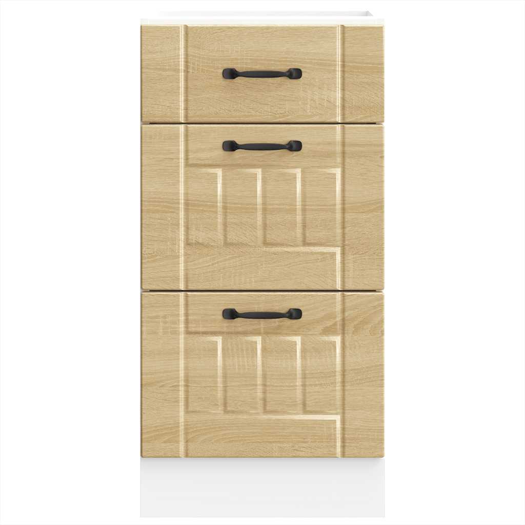 Onderkast Lucca bewerkt hout sonoma eikenkleurig is nu te koop bij PeponiXL, paradijselijk wonen!