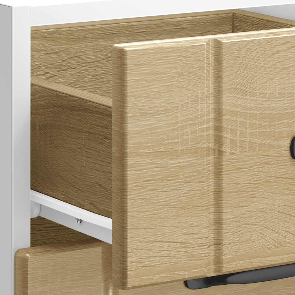Onderkast Lucca bewerkt hout sonoma eikenkleurig is nu te koop bij PeponiXL, paradijselijk wonen!