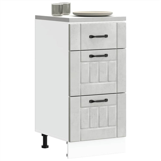 Onderkast Lucca bewerkt hout betongrijs is nu te koop bij PeponiXL, paradijselijk wonen!