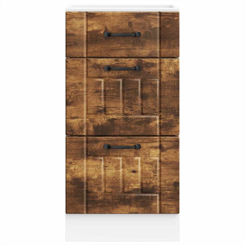 Onderkast Lucca bewerkt hout gerookt eikenkleurig is nu te koop bij PeponiXL, paradijselijk wonen!