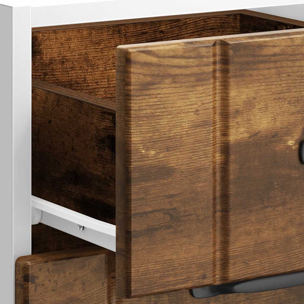 Onderkast Lucca bewerkt hout gerookt eikenkleurig is nu te koop bij PeponiXL, paradijselijk wonen!