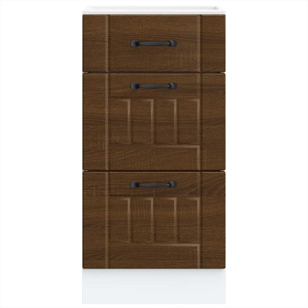 Onderkast Lucca bewerkt hout bruin eikenkleur is nu te koop bij PeponiXL, paradijselijk wonen!