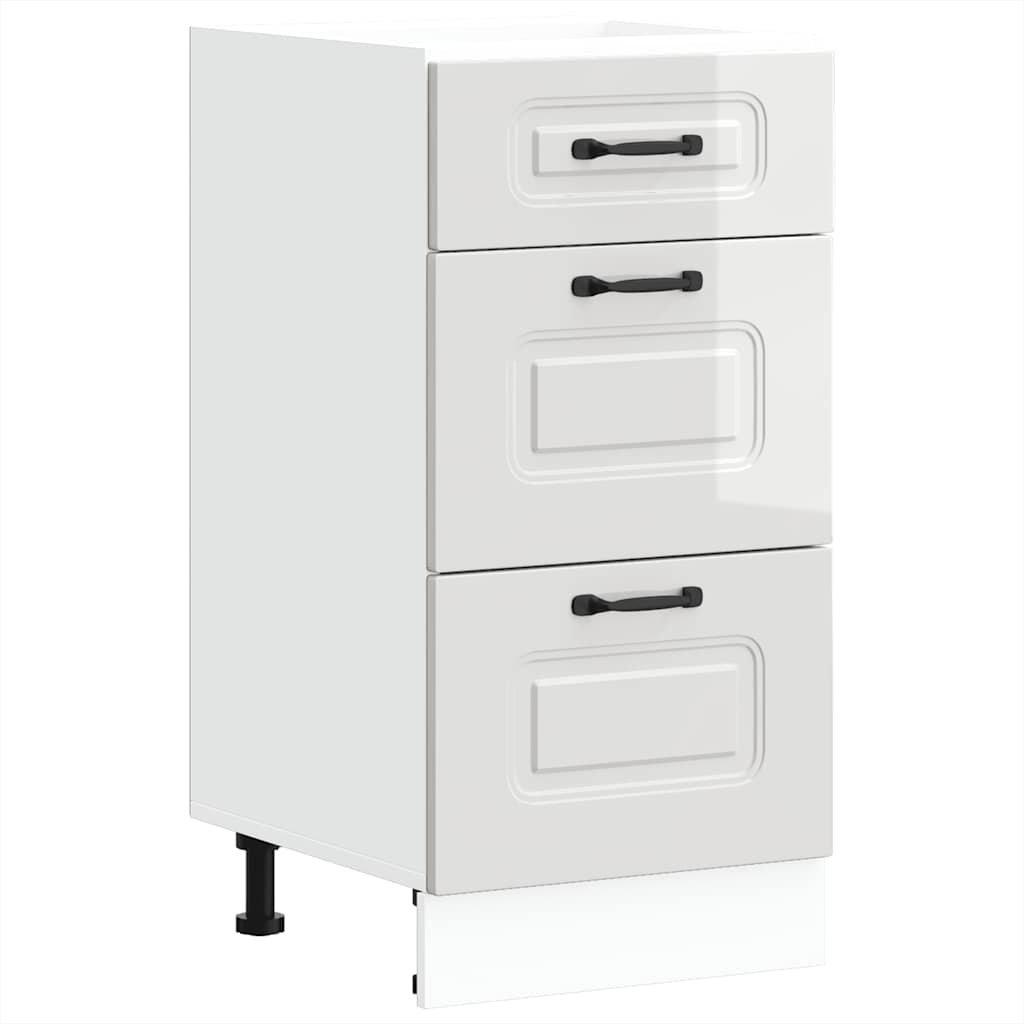 Onderkast "Kalmar" Hoogglans Wit Bewerkt Hout is nu te koop bij PeponiXL, paradijselijk wonen!