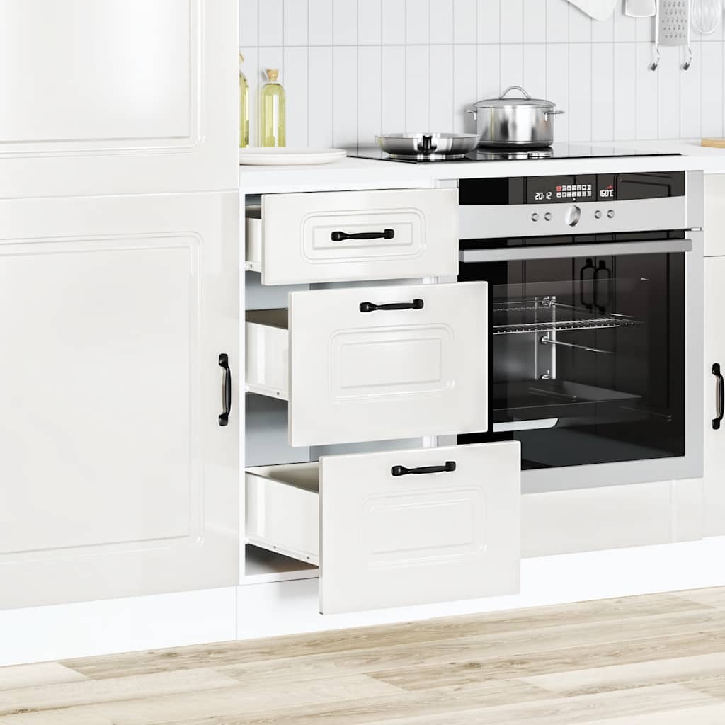 Onderkast "Kalmar" Hoogglans Wit Bewerkt Hout is nu te koop bij PeponiXL, paradijselijk wonen!