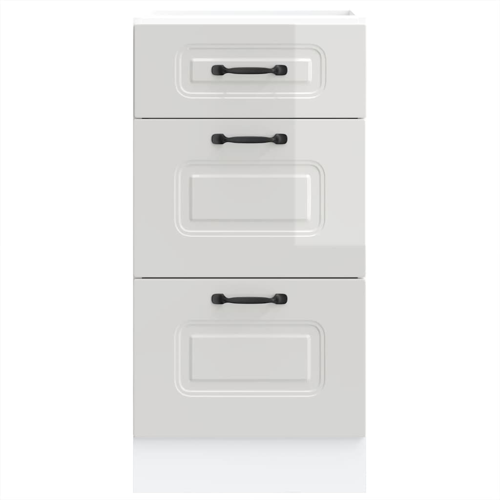 Onderkast "Kalmar" Hoogglans Wit Bewerkt Hout is nu te koop bij PeponiXL, paradijselijk wonen!