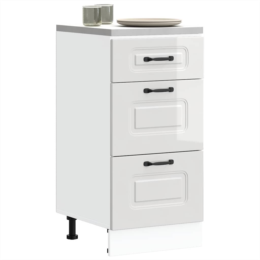 Onderkast "Kalmar" Hoogglans Wit Bewerkt Hout is nu te koop bij PeponiXL, paradijselijk wonen!