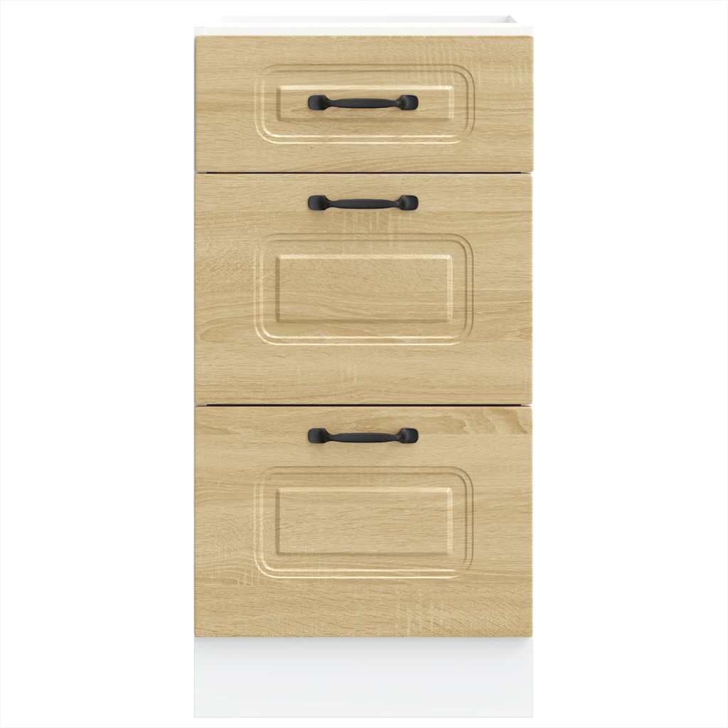 Onderkast Kalmar bewerkt hout sonoma eikenkleurig is nu te koop bij PeponiXL, paradijselijk wonen!