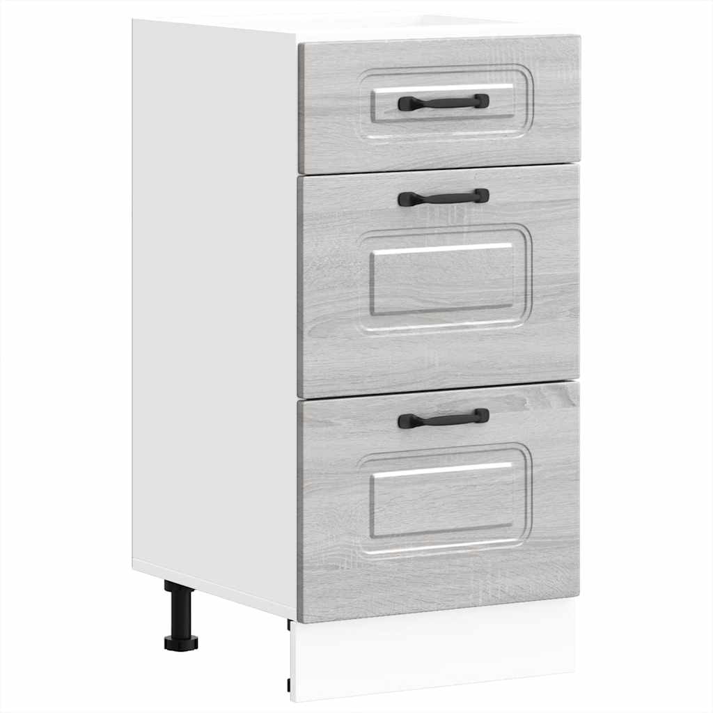 Onderkast Kalmar bewerkt hout grijs sonoma eiken is nu te koop bij PeponiXL, paradijselijk wonen!