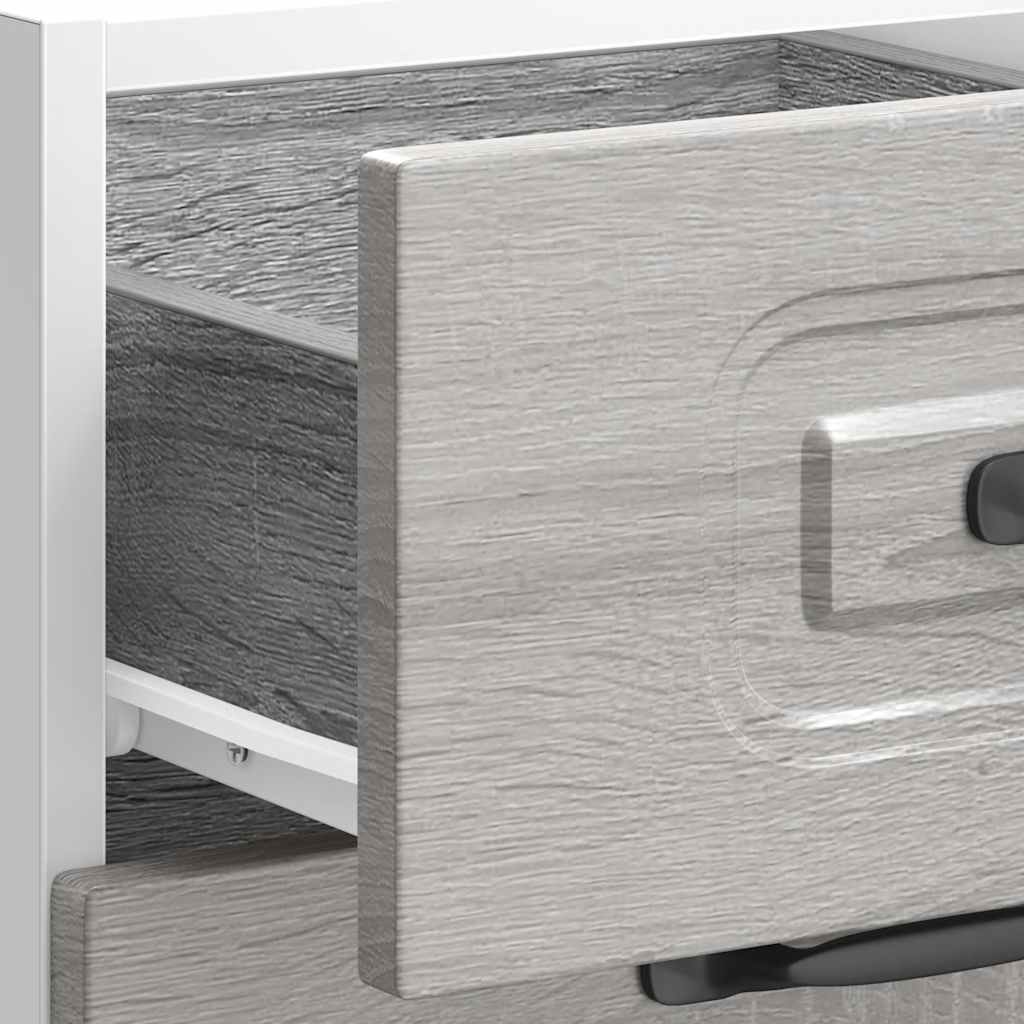 Onderkast Kalmar bewerkt hout grijs sonoma eiken is nu te koop bij PeponiXL, paradijselijk wonen!