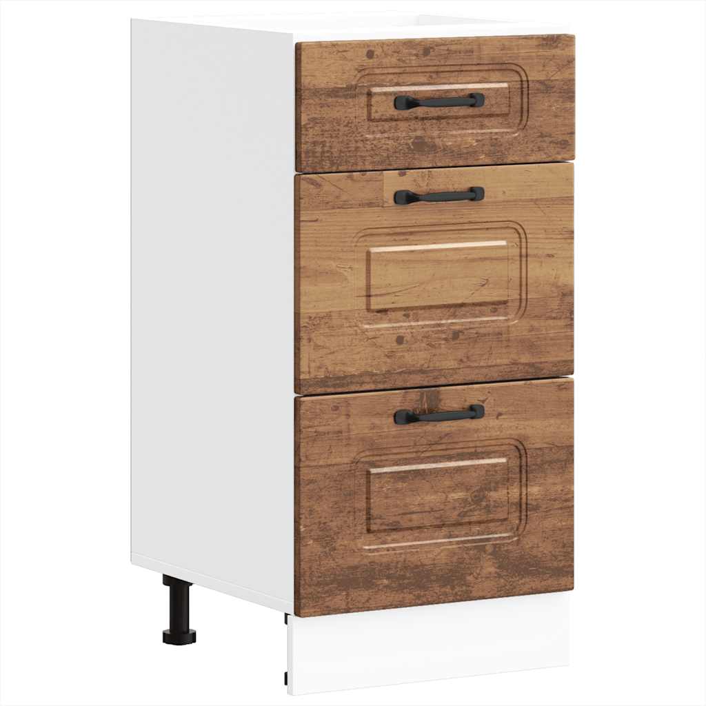 Onderkast Kalmar bewerkt hout oud houtkleurig is nu te koop bij PeponiXL, paradijselijk wonen!