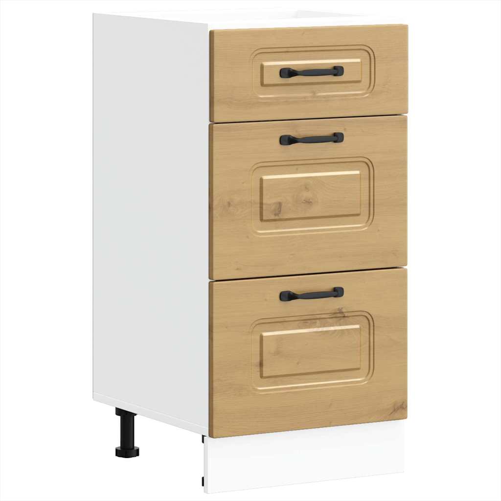 Onderkast Kalmar bewerkt hout artisanaal eikenkleur is nu te koop bij PeponiXL, paradijselijk wonen!