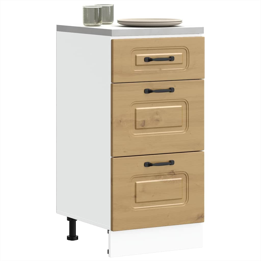 Onderkast Kalmar bewerkt hout artisanaal eikenkleur is nu te koop bij PeponiXL, paradijselijk wonen!