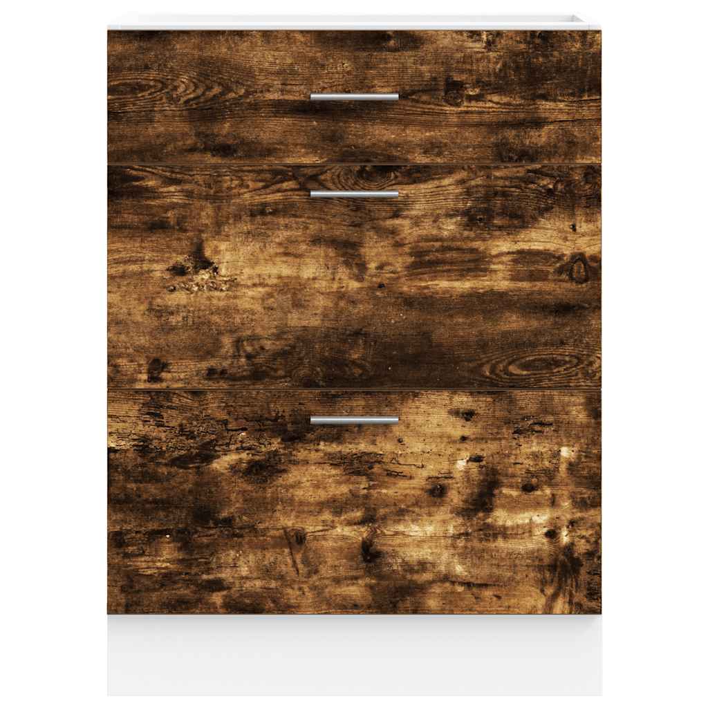 Onderkast Lyon bewerkt hout gerookt eikenkleurig is nu te koop bij PeponiXL, paradijselijk wonen!