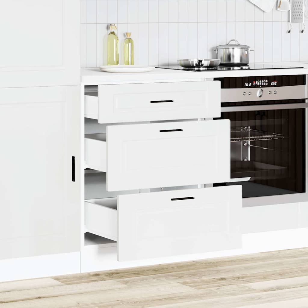 Onderkast Porto bewerkt hout wit is nu te koop bij PeponiXL, paradijselijk wonen!