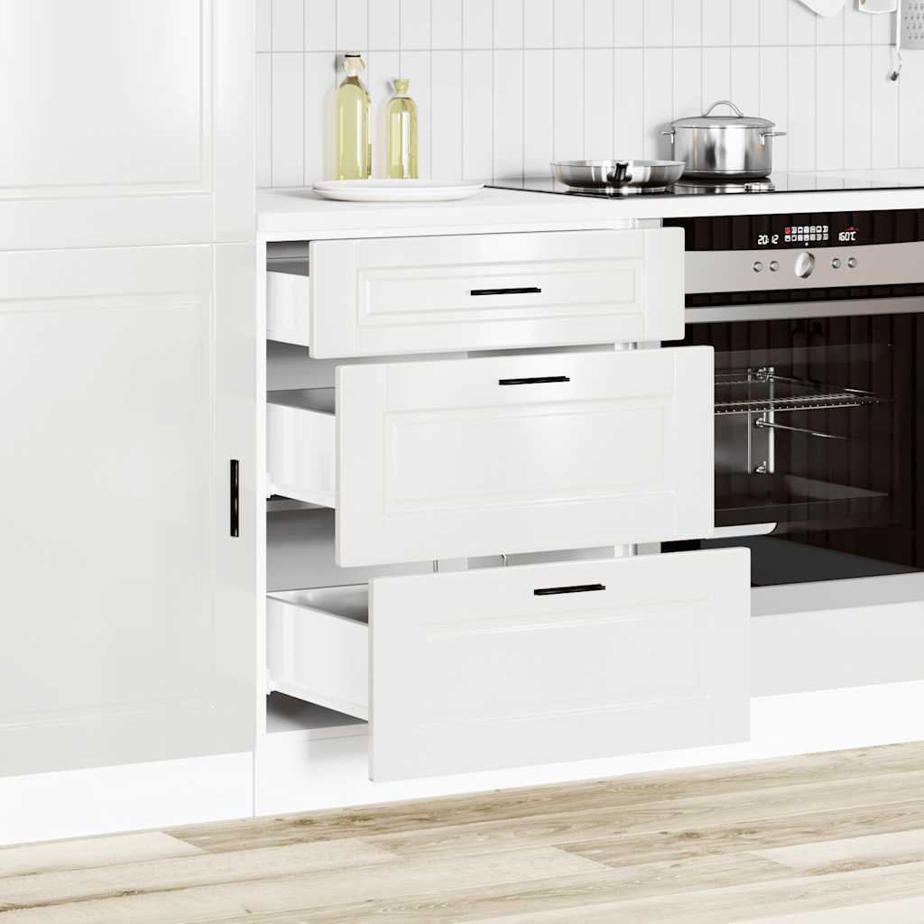 Onderkast "Porto" Hoogglans Wit Bewerkt Hout is nu te koop bij PeponiXL, paradijselijk wonen!