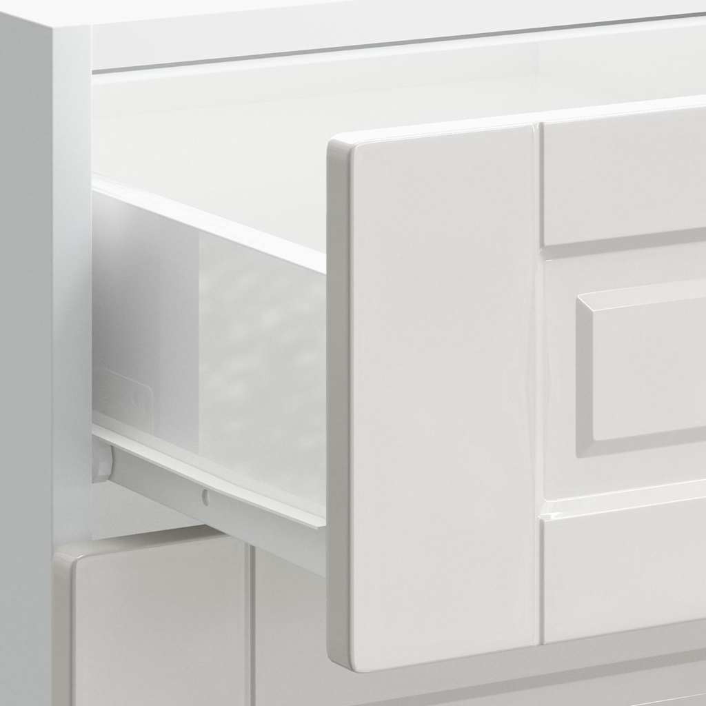 Onderkast "Porto" Hoogglans Wit Bewerkt Hout is nu te koop bij PeponiXL, paradijselijk wonen!