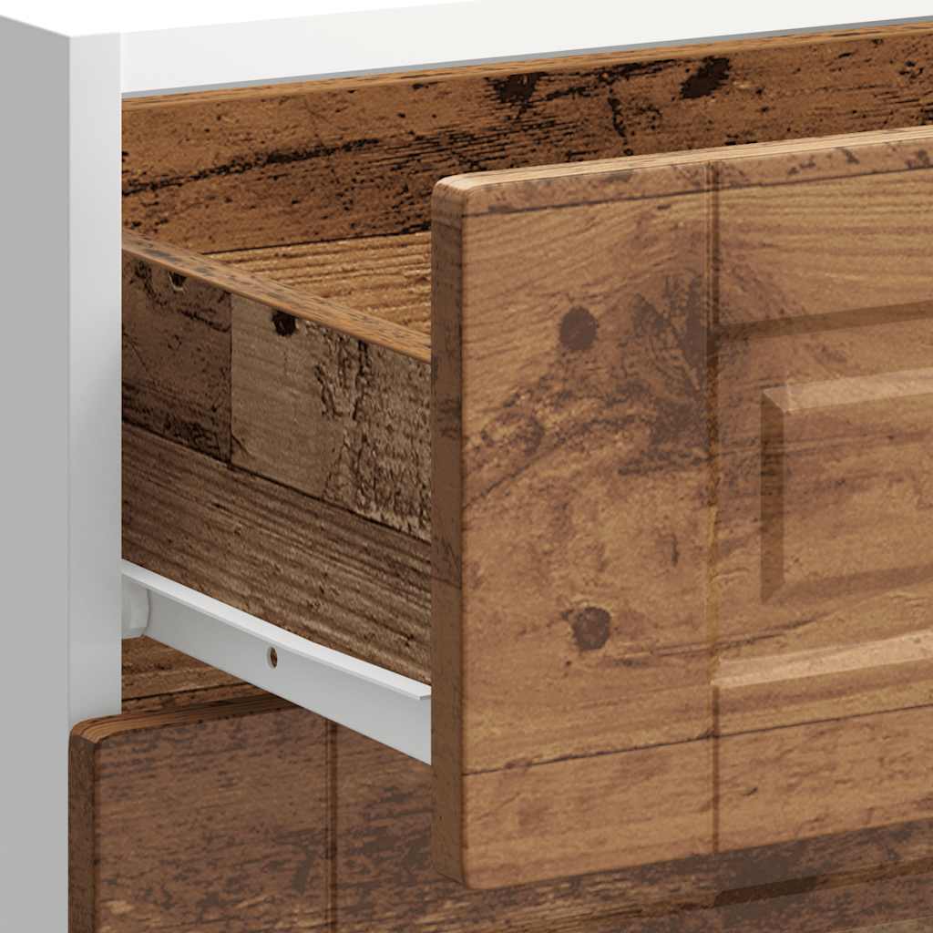 Onderkast Porto bewerkt hout oud houtkleurig is nu te koop bij PeponiXL, paradijselijk wonen!