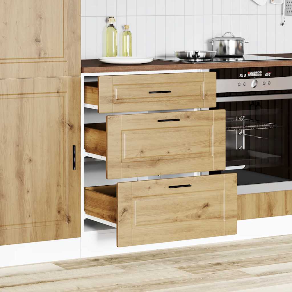 Onderkast Porto bewerkt hout artisanaal eikenkleur is nu te koop bij PeponiXL, paradijselijk wonen!