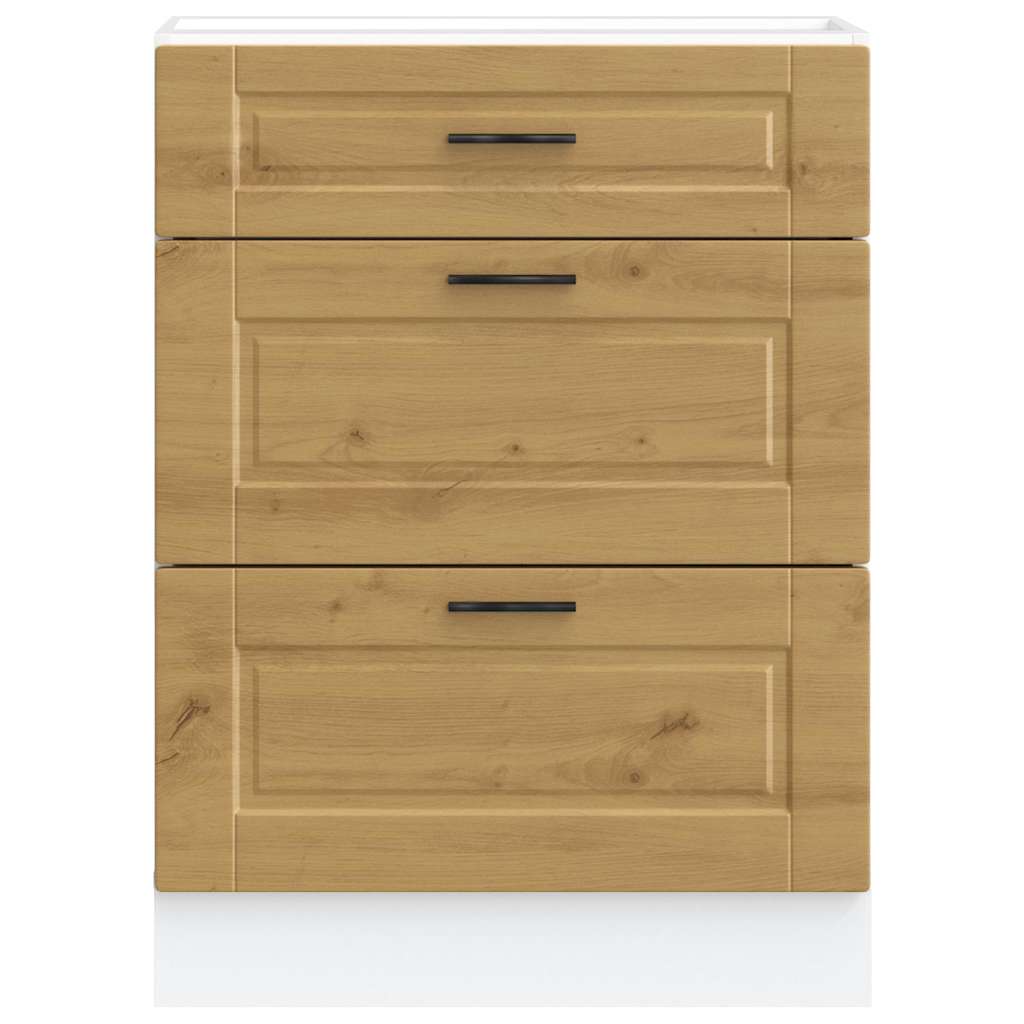 Onderkast Porto bewerkt hout artisanaal eikenkleur is nu te koop bij PeponiXL, paradijselijk wonen!