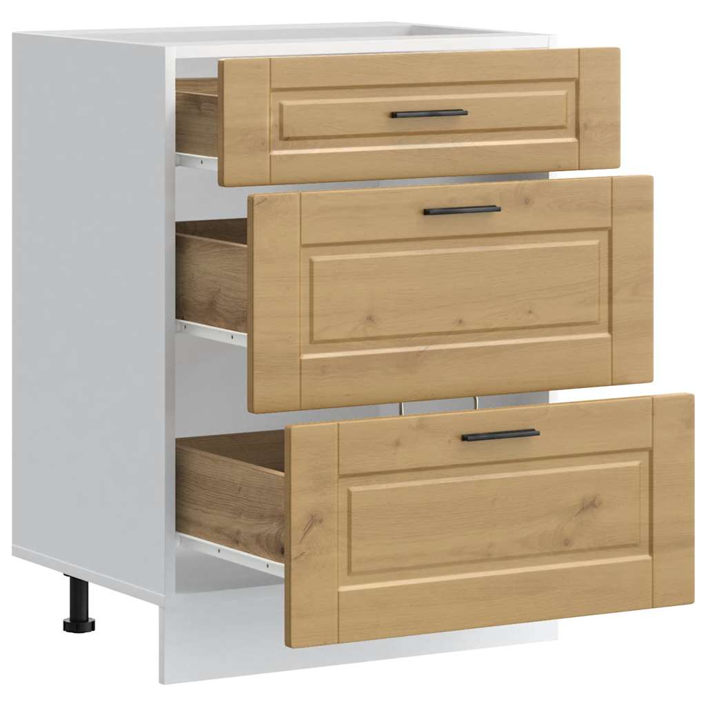 Onderkast Porto bewerkt hout artisanaal eikenkleur is nu te koop bij PeponiXL, paradijselijk wonen!