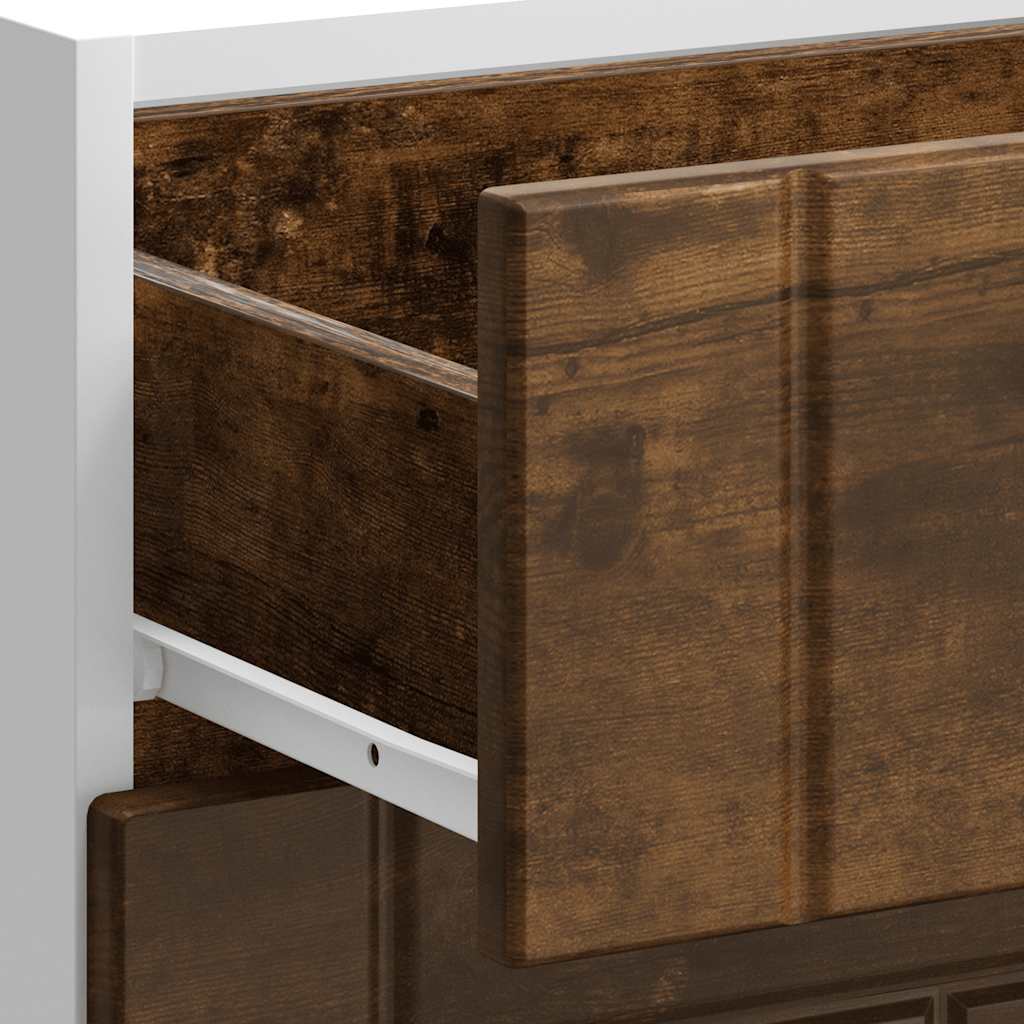 Onderkast Lucca bewerkt hout gerookt eikenkleurig is nu te koop bij PeponiXL, paradijselijk wonen!