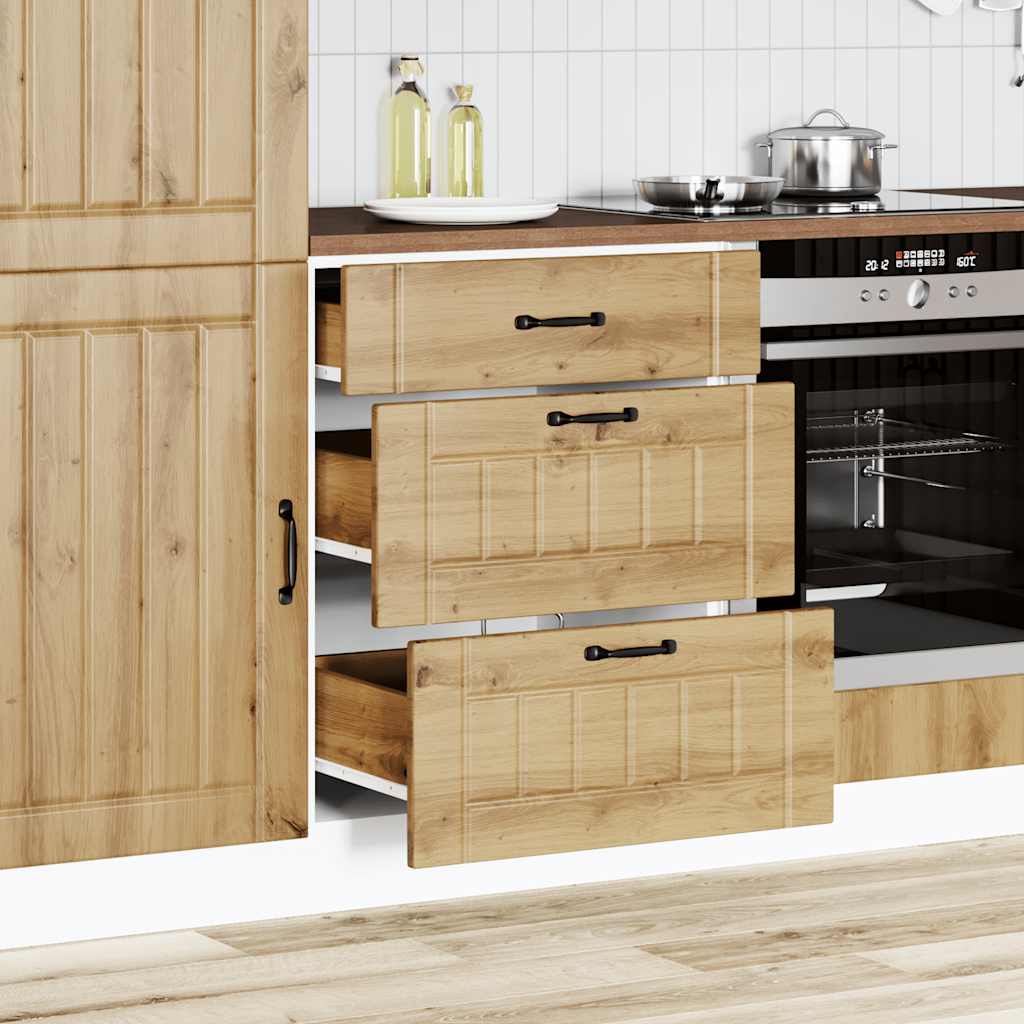 Onderkast Lucca bewerkt hout artisanaal eikenkleur is nu te koop bij PeponiXL, paradijselijk wonen!