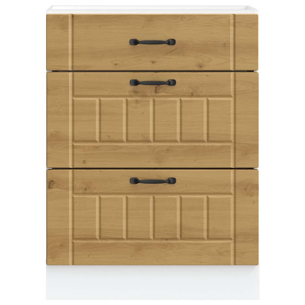 Onderkast Lucca bewerkt hout artisanaal eikenkleur is nu te koop bij PeponiXL, paradijselijk wonen!