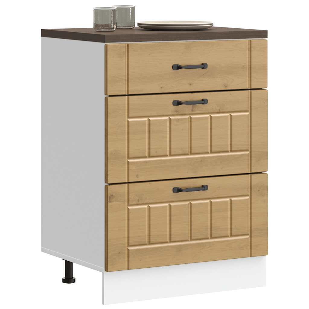 Onderkast Lucca bewerkt hout artisanaal eikenkleur is nu te koop bij PeponiXL, paradijselijk wonen!