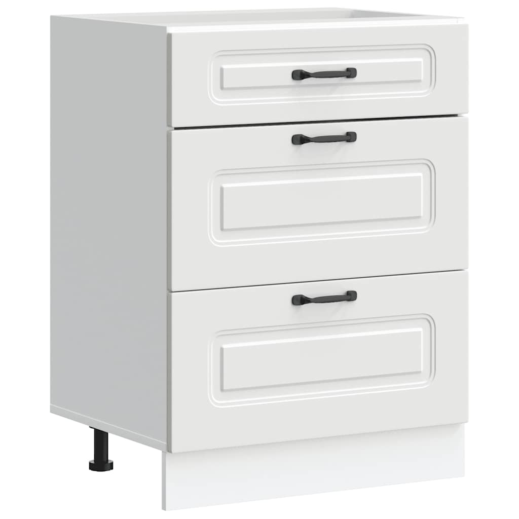 Onderkast Kalmar bewerkt hout wit is nu te koop bij PeponiXL, paradijselijk wonen!