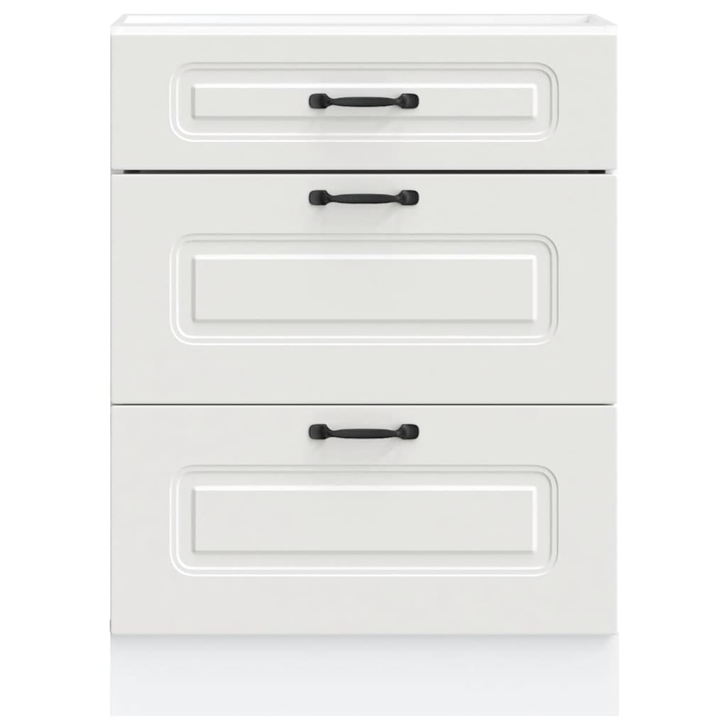 Onderkast Kalmar bewerkt hout wit is nu te koop bij PeponiXL, paradijselijk wonen!