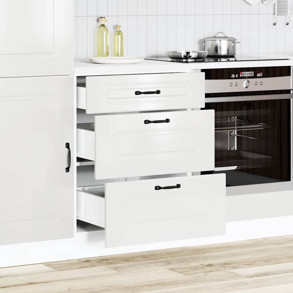Onderkast "Kalmar" Hoogglans Wit Bewerkt Hout is nu te koop bij PeponiXL, paradijselijk wonen!