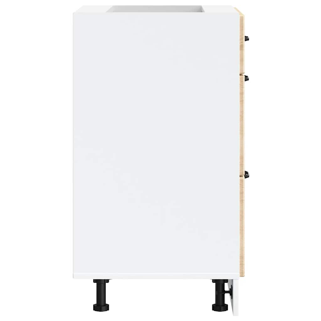 Onderkast Kalmar bewerkt hout sonoma eikenkleurig is nu te koop bij PeponiXL, paradijselijk wonen!