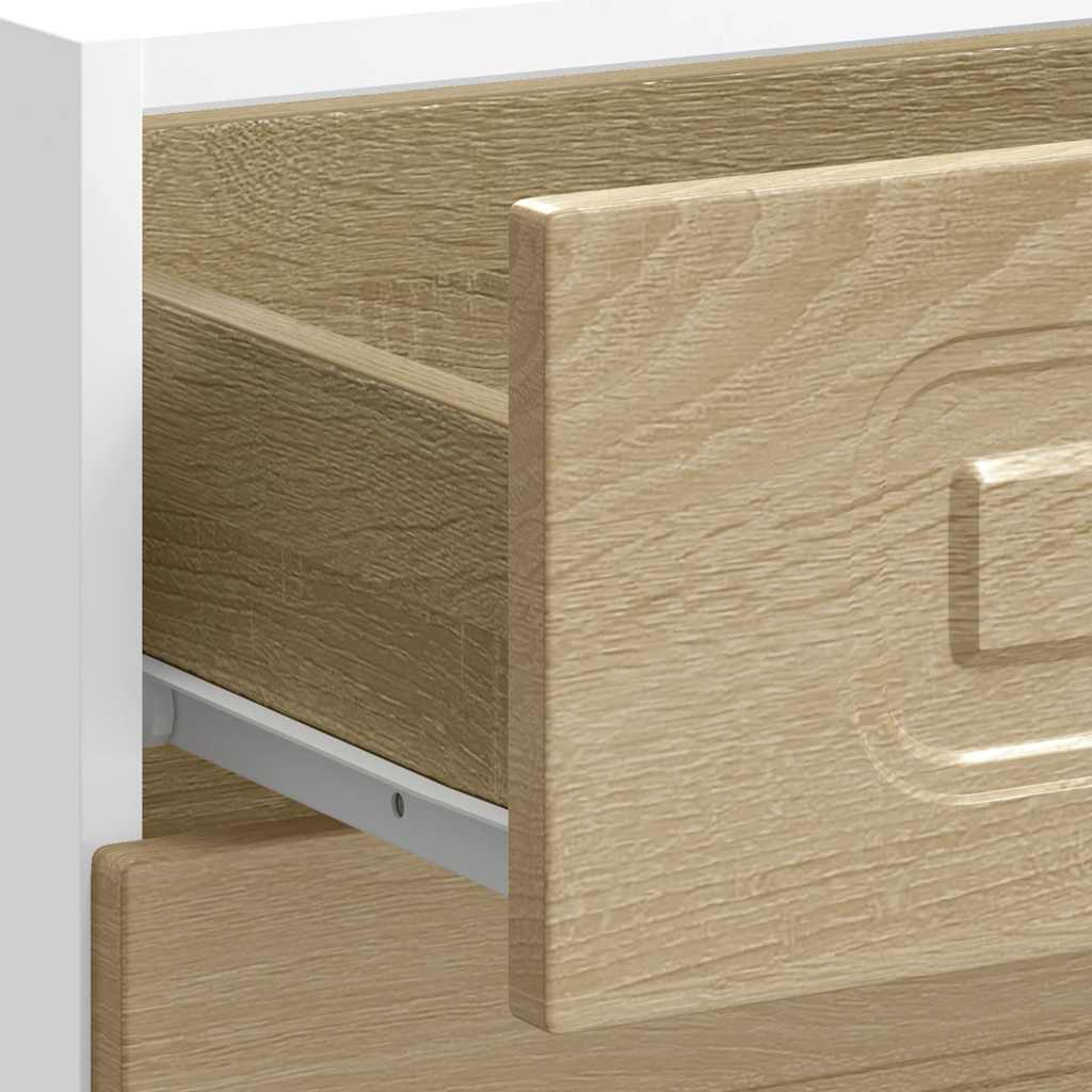 Onderkast Kalmar bewerkt hout sonoma eikenkleurig is nu te koop bij PeponiXL, paradijselijk wonen!