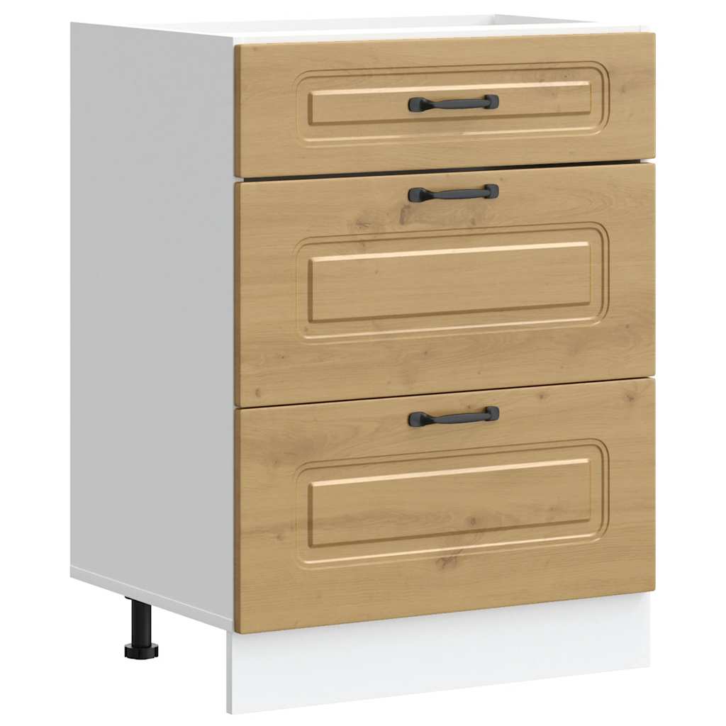 Onderkast Kalmar bewerkt hout artisanaal eikenkleur is nu te koop bij PeponiXL, paradijselijk wonen!