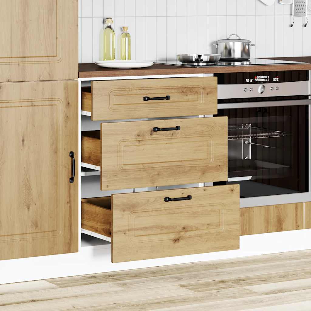 Onderkast Kalmar bewerkt hout artisanaal eikenkleur is nu te koop bij PeponiXL, paradijselijk wonen!