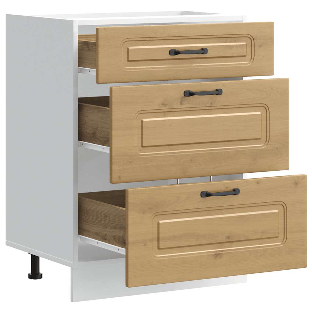 Onderkast Kalmar bewerkt hout artisanaal eikenkleur is nu te koop bij PeponiXL, paradijselijk wonen!