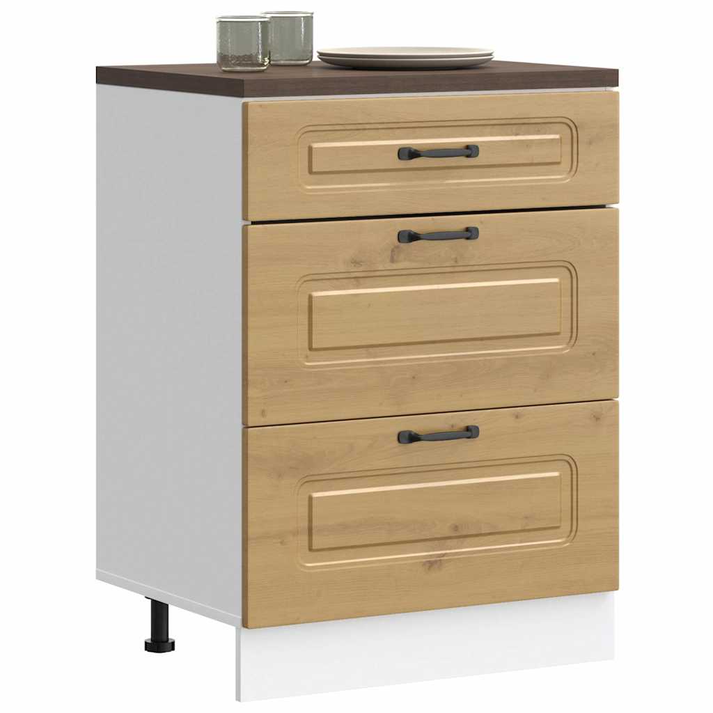 Onderkast Kalmar bewerkt hout artisanaal eikenkleur is nu te koop bij PeponiXL, paradijselijk wonen!