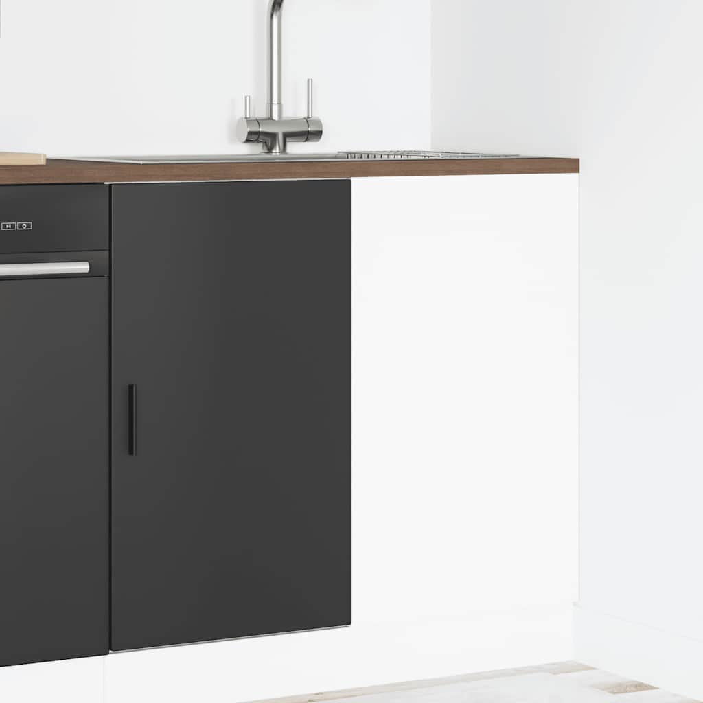 Onderkast Lyon bewerkt hout zwart is nu te koop bij PeponiXL, paradijselijk wonen!